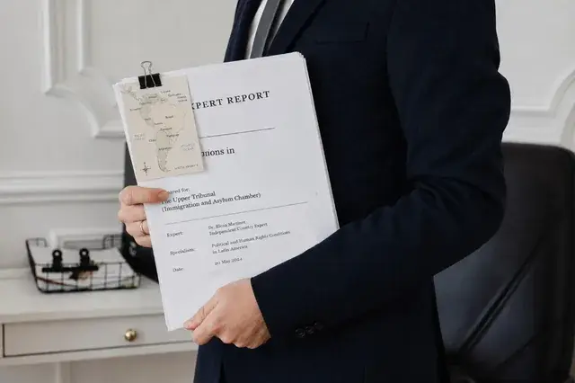 Independent country expert holding a formal expert report prepared for an immigration and asylum tribunal