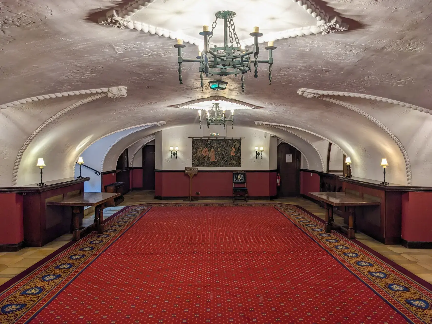 The vaulted crypt beneath the Old Hall at Lincoln's Inn